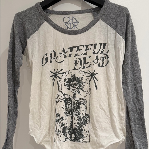 Chaser Grateful Dead Crown of Roses Long Sleeve Tee- Size XS - Picture 2 of 6